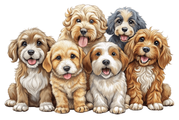 3D Puppies Doodle Pet Animals PNG Bundle: Your Ultimate Design Companion