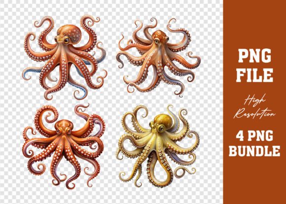 Adorable 3D Baby Octopus T-Shirt Bundle