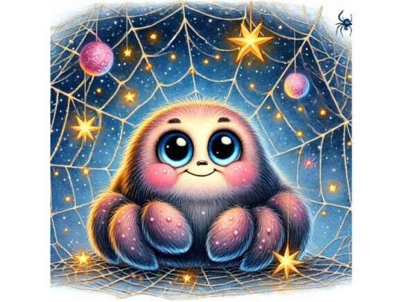 Chubby 3D Spider: A Friendly Design Asset