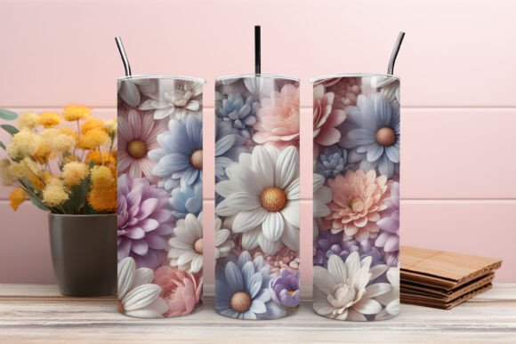 Discover the Beauty of 3D Tumbler Wrap Spring Floral Tumbler Designs