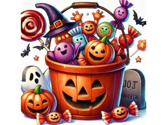 Explore the Versatility of a 3D Candy Bucket with Happy Halloween