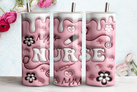 Exploring the Versatility and Design of Nurse 3D Inflated Tumbler Wraps