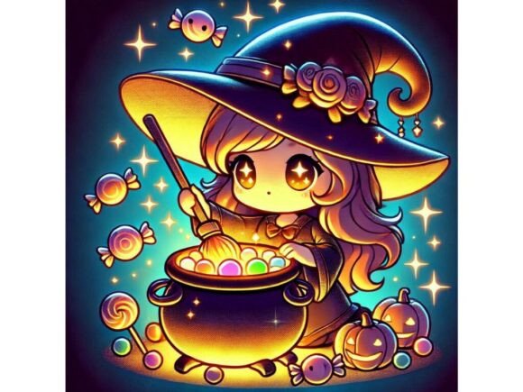 Exploring the Versatility of a 3D Chibistyle Witch with a Huge Hat