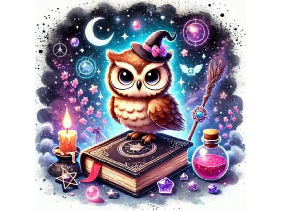 Exploring the Versatility of a 3D Cute Owl with Witchlike Glasses