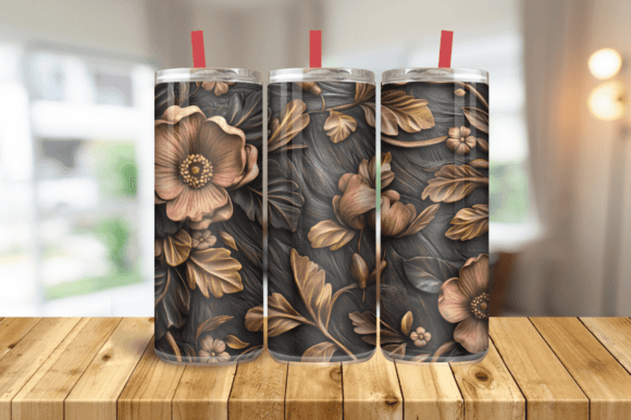 Transform Your Tumblers with 3D Flower Tumbler Wrap Sublimation