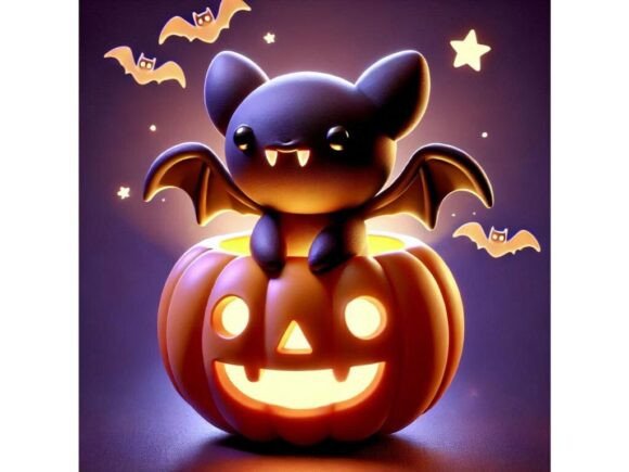 Unleashing Creativity with a 3D Adorable Vampire Bat with Tiny Fa