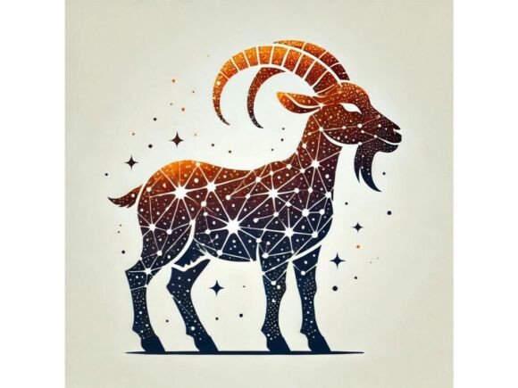 Unleashing Creativity with a 3D Goat with Glitter on Its Horns