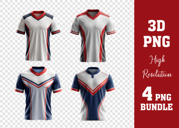 Unlock Your Creative Potential with the 3D Sport Mockup Jersey PNG Mega Bundle