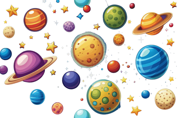 Unlock Your Creativity with 3D Cartoon Galaxy Whate Background PNG Files