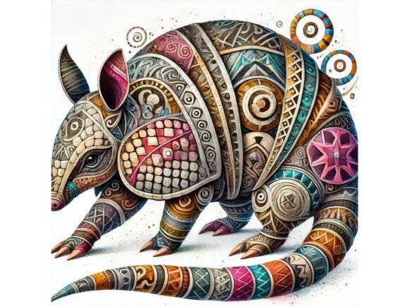 Unlocking Creativity with a 3D Armadillo with Armorlike Swirls
